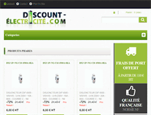 Tablet Screenshot of discount-electricite.com